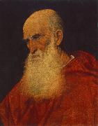 TIZIANO Vecellio Portrait of an Old Man (Pietro Cardinal Bembo) fgj china oil painting reproduction